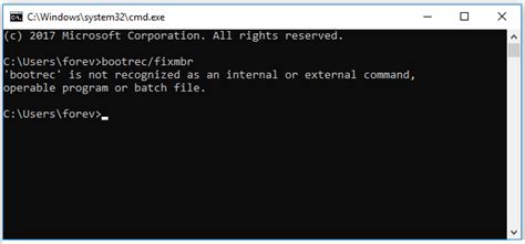 Bootrec is Not Recognized: How to Fix it on Windows 11.